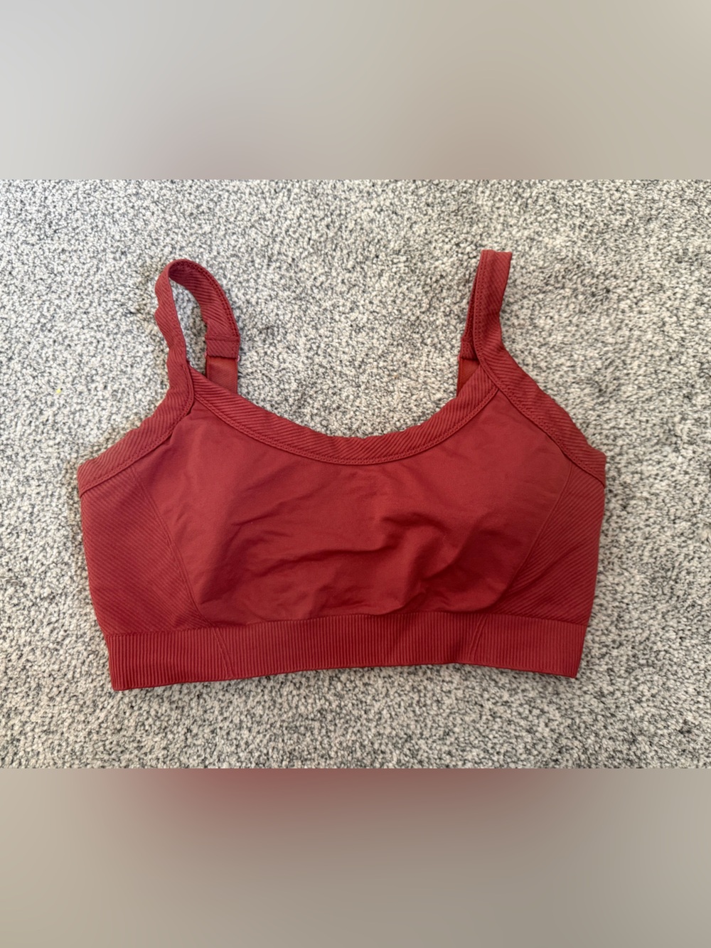 Old Navy Ribbed Bralette in Burgundy Red